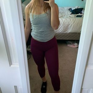 Fabletics maroon leggings